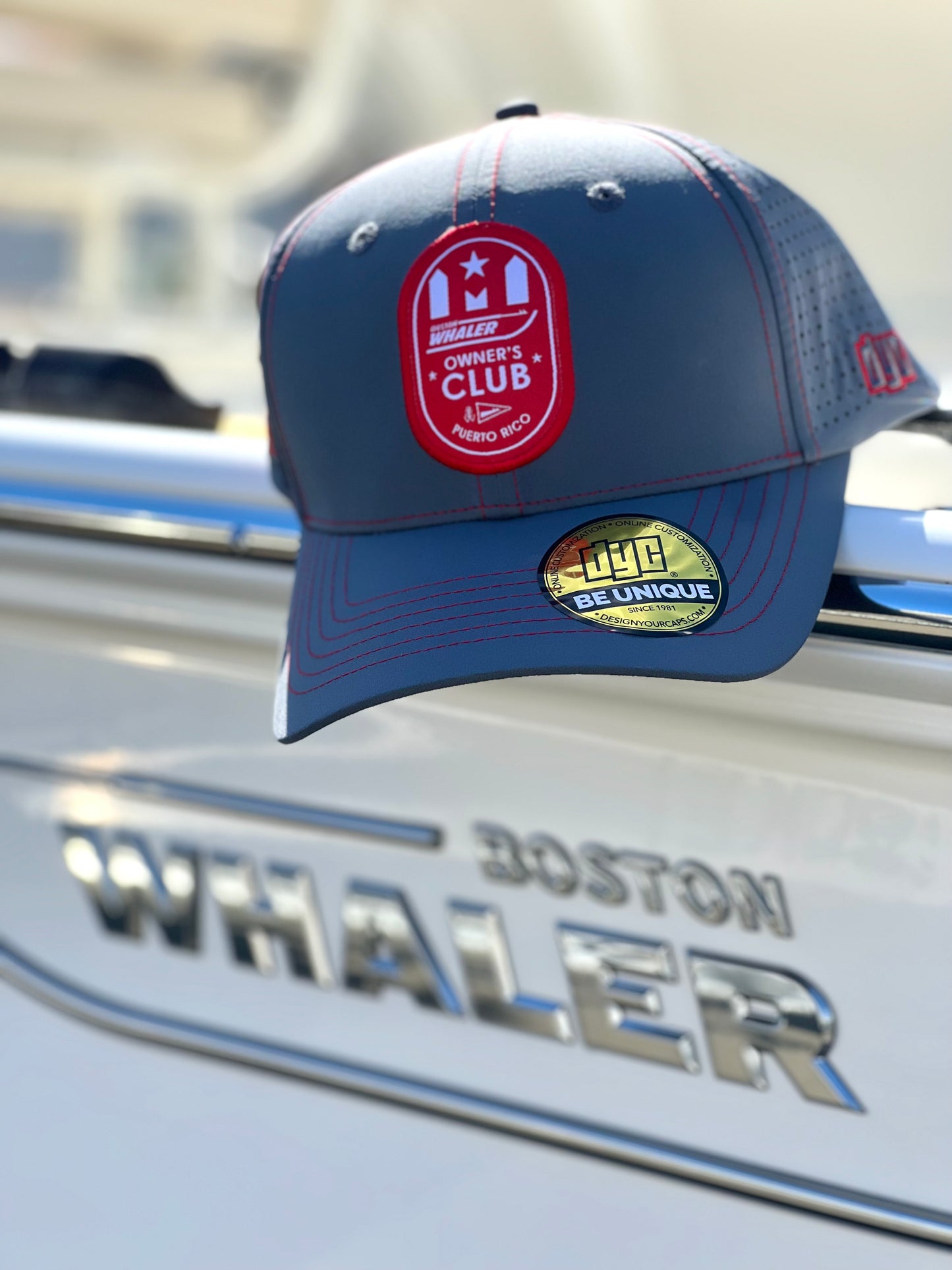 Boston Whaler Owners Club PR Cap Grey/Red