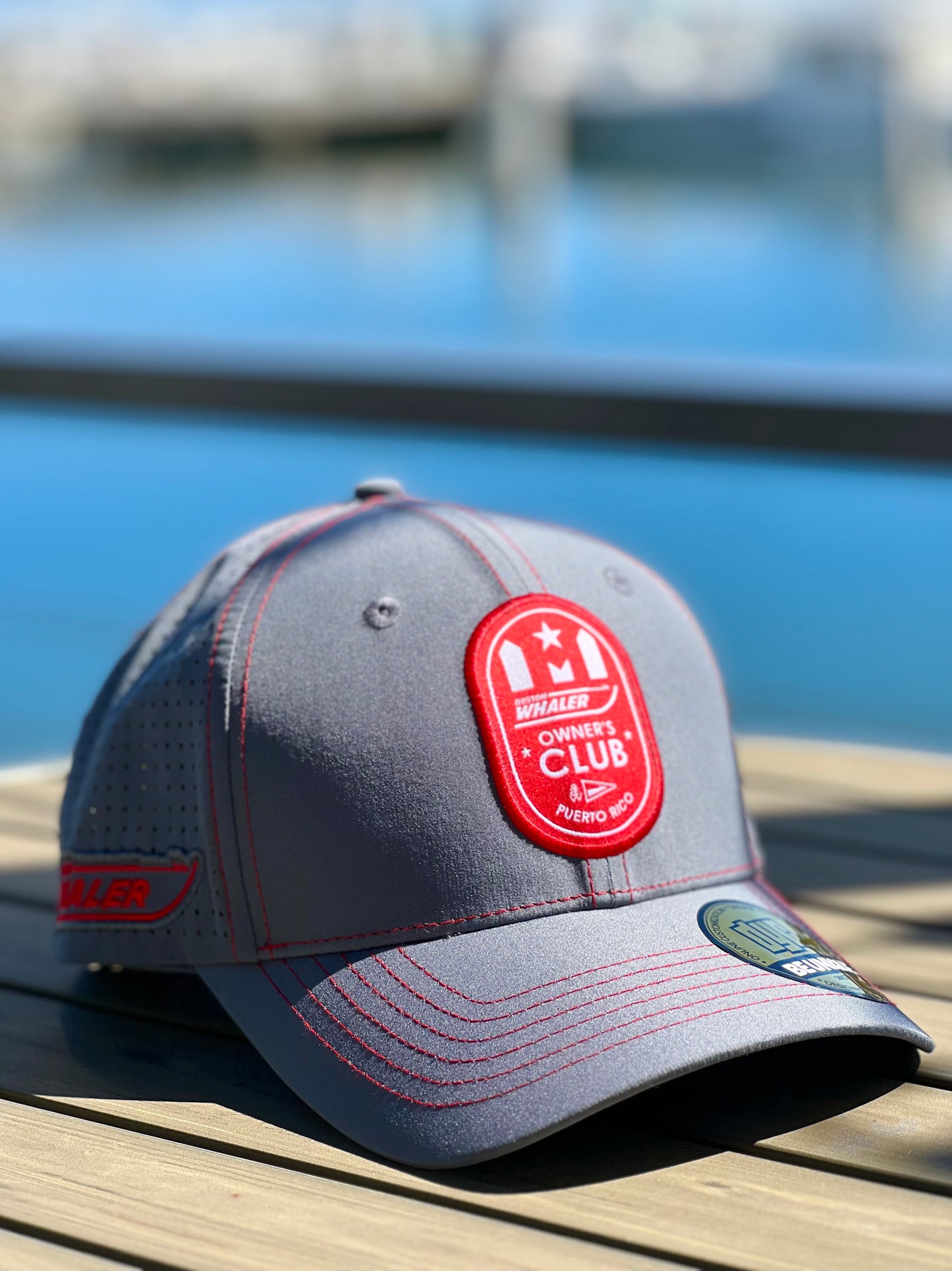 Boston Whaler Owners Club PR Cap Grey/Red